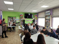 Литературный марафон «Читай! Открывай! Побеждай!» (на базе культурно-просветительского центра «Русское слово»). ЦГ библиотека, Коломина Н.А.